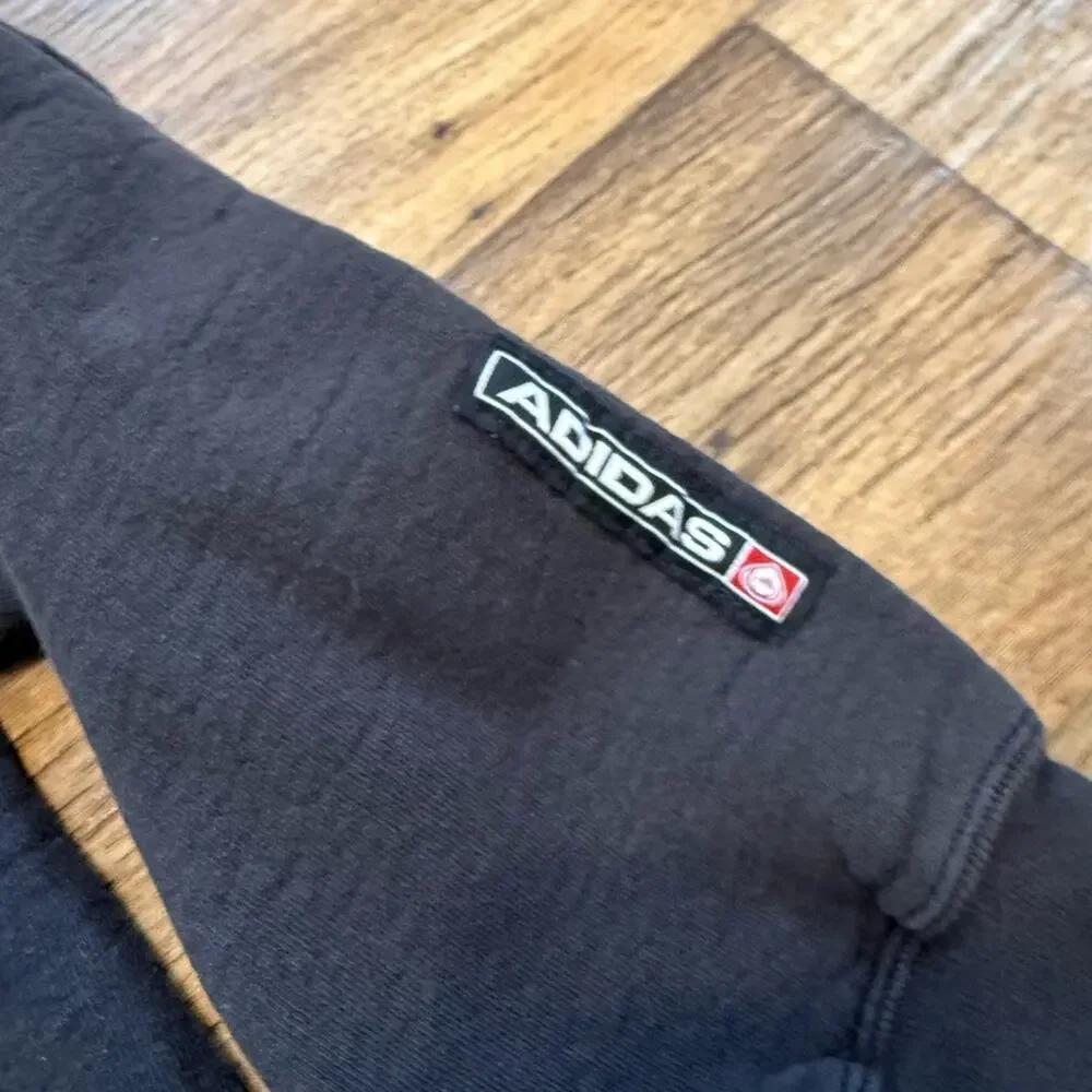 Vintage 90s Adidas Faded Black Crewneck Sweatshirt